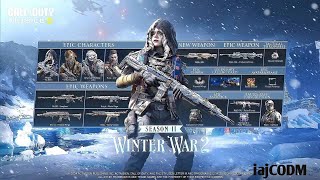 Winter War 2 Battle Pass season 11 all epic characters and gun skins Call Of Duty Mobile [upl. by Schrader]