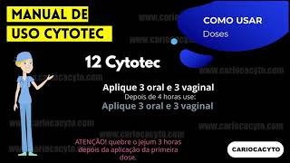 Manual de Uso Cytotec citotec e citoteque [upl. by Aneeras]