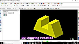 Mastercam 3D Drawing Practice Tutorial  2 [upl. by Aerdnna985]