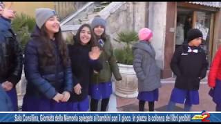 Sala Consilina la Shoah spiegata ai bambini In piazza la colonna dei “libri proibiti” [upl. by Leumhs]