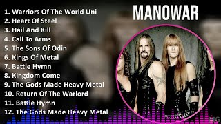 Manowar 2024 MIX Greatest Hits  Warriors Of The World United Heart Of Steel Hail And Kill Ca [upl. by Syla]