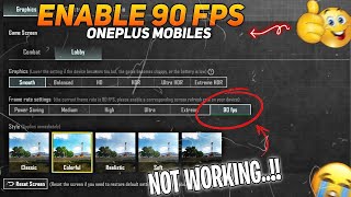 How To Fix 90 FPS Not Working In BGMI  How to Fix lag in BGMI in OnePlus Mobiles  OnePlus Nord 3 [upl. by Anilegna698]