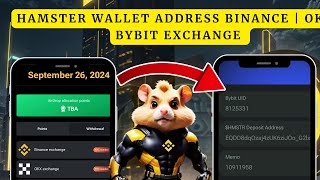 How to find your Hamster Deposit Wallet Address on Bybit Binance and OKX [upl. by Econah959]