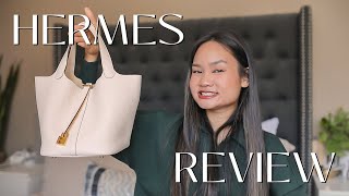 DESIGNER HANDBAG REVIEW  Hermes Picotin 22 Worth the price What does it hold  Victoria Hui [upl. by Yhcir]