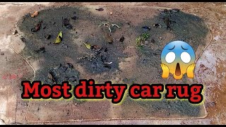 Large Cleaning Ever A Dirt car rug Satisfying ASMR Car Carpet Cleaning cleaning [upl. by Elmer]