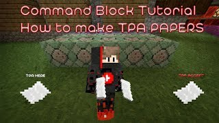 Minecraft Xbox oneMCPEWindows 10 Command block tutorial TPA System [upl. by Yonatan]