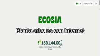 Planta Árboles con cada Búsqueda de Internet Ecosia [upl. by Ainola918]