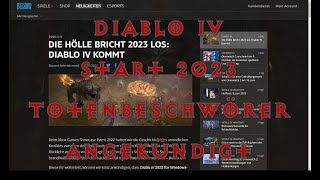 Diablo 4 Start 2023 Totenbeschwörer angekündigt [upl. by Ailalue]