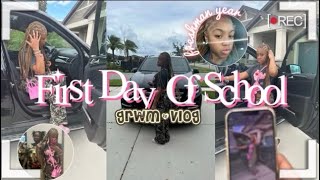 GRWM First Day of School Freshman Year  Mini School Vlog 2023  IAMSANAII [upl. by Aicemed]