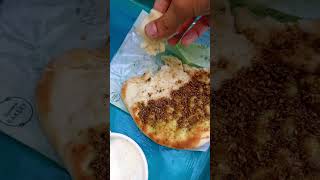 Eating Arabic bread with Youghuart food youtubeshorts viralvideo [upl. by Domenic613]