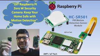 quotRaspberry Pi camera with PIR Motion Sensor  Smart Surveillance Camera using Raspberry Pi Zero Wquot [upl. by Dorene343]