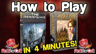 How to Play The Resistance  Avalon  Roll For Crit [upl. by Notxarb]