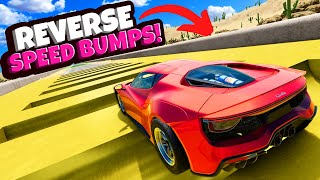 Testing Cars VS The Reverse Speedbump Challenge in BeamNG Drive Mods [upl. by Rokach]