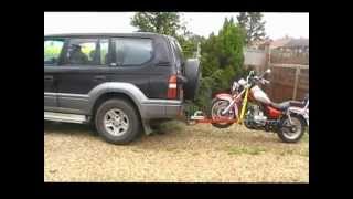 Bike Trailer Towing Dolly Motocross Motorcycle Motorbike Carrier [upl. by Ainej]