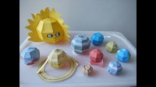 Papercraft Planets [upl. by Llehctim]