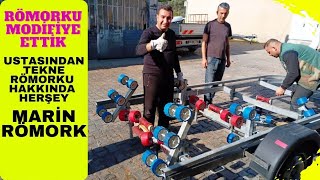 Tekne Römorkuna Roller İlave Ettik Merak edilenler teknerömorku tekne [upl. by Otrebla]