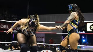 Hiedra y Lady Maravilla vs Lady Flammer y Reina Dorada  LLA [upl. by Candice]