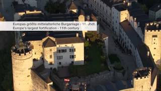 Die Festung Hohensalzburg aus der Luft  Fortress Hohensalzburg from above [upl. by Drehcir]