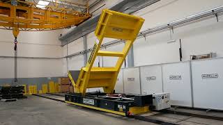 Custom engineered upender  9 T Movable tilting machine for nuclear facilities [upl. by Hynes]