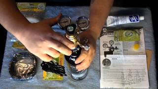 aquatek co2 paintball tank unboxing and setting up with drop checker [upl. by Daukas]