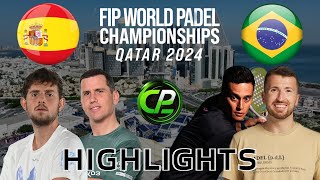 PAQUITO amp YANGUAS VS JULIANOTI amp CUNHA  14 FINALS  FIP WORLD PADEL CHAMPIONSHIPS 2024 HIGHLIGHTS [upl. by Brittany]