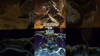 Renekton vs Nasus leagueoflegends wildrift curiosidadeslol vsdecampeoneslol [upl. by Natica461]