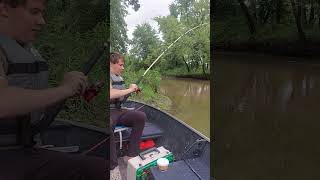 my grandsons first carp 1132 Lb riverfishing [upl. by Faust]