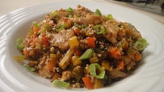 Chicken and Pepper Stir Fry  Sanjeev Kapoor Khazana [upl. by Damick715]