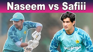 Naseem Shah tough time to Sarfaraz Ahmed during Shaheens Practice Session [upl. by Eiznil2]