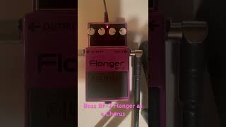 Boss BF2 Flanger as a Chorus [upl. by Alius957]