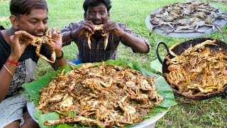 KING of CRAB Gravy Prepared By Grandpa  NANDU KULAMBU  Crab Village food recipe  Village Cooking [upl. by Heidt]