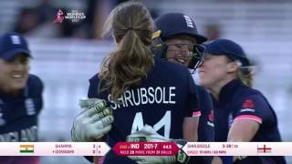 Anya Shrubsoles bowling in WWC17 Final [upl. by Eneg]