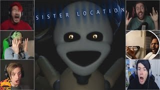 Gamers Reactions to Minireena Jumpscare  Five Nights at Freddys Sister Location [upl. by Eveivenej]