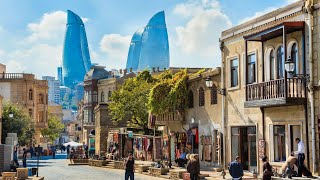 Baku Capital of Azerbaijan Beautiful Nizami Street Baku City Tour 🇦🇿 [upl. by Itsirhc]