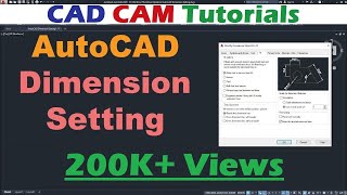 AutoCAD Dimension Setting  AutoCAD Dimension Style Manager Command Tutorial Complete [upl. by Aenahs]