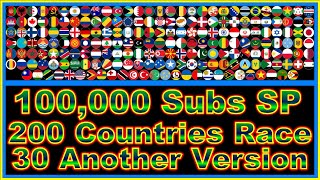 100000 Subs SP 200 countries marble race  30 another version in Algodoo  Marble Factory [upl. by Eki]