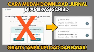 cara download file di scribd tanpa upload gratis scribd [upl. by Ricoriki]