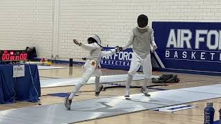 FINALS  LOZANO Veyron Jericho VS LIN Xilong  Air Force ROCRJCC Div II Mens Foil [upl. by Pickar633]