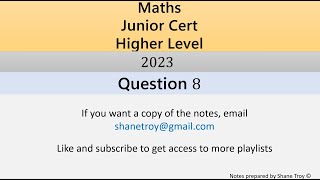 2023 JC HL Question 8 [upl. by Ashly]