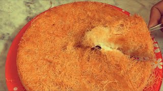 Kunafa Simple and Easy Recipe Knafeh Kunafah Konafah കുനാഫ [upl. by Airamalegna]