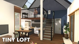 Tiny Loft House  Stop Motion build  The Sims 4  NO CC [upl. by Aipmylo]