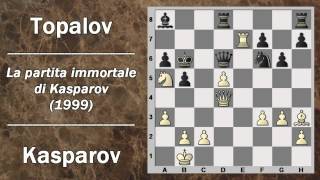 Partite Commentate di Scacchi 06 Kasparov vs Topalov  La Partita Immortale di Kasparov  1999 [upl. by Charmane]