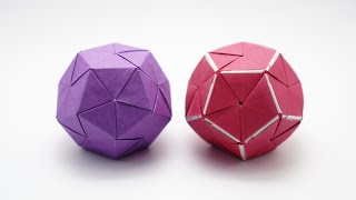 ORIGAMI DODECAHEDRON Jo Nakashima [upl. by Otter316]