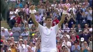 Match point Djokovic beats Cilic in five  Wimbledon 2014 [upl. by Toille]