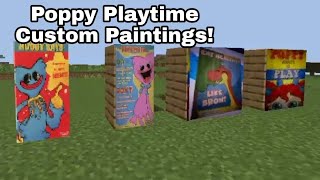 Poppy Playtime Custom Paintings  Minecraft Custom Paintings [upl. by Kera894]