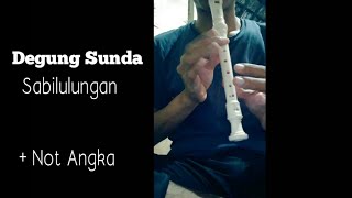 Degung Sunda Sabilulungan  Suling Recorder  Not Angka [upl. by Brotherson]