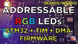 STM32  RGB LEDs Firmware Tutorial TIM  DMA  Phils Lab 136 [upl. by Elleiram616]