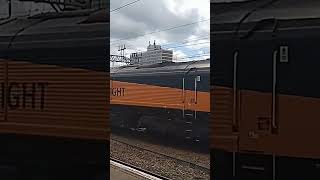 0Z52 Colas Rail Freight class 66 850 departing Crewe platform 10 light loco to Crewe TMD [upl. by Alfie]