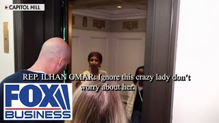 Rep Ilhan Omar insults FOX Business reporter when pressed on Hamas [upl. by Anaillil]