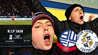 BOLTON LOSE 21 IN FA CUP 3RD ROUND REPLAY AT HOME TO LUTON  WE PLAYED INCREDIBLE  BWFC V LTFC [upl. by Aiam480]